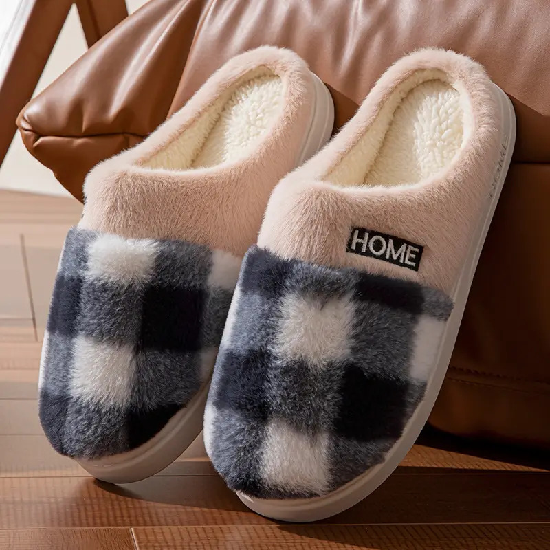 Women's Winter Plush Slippers Home Warm Non-Slip - Image 4