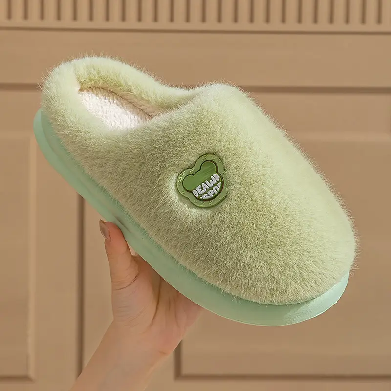 Autumn Winter Cotton Slippers for Men Women Non-Slip Comfortable - Image 9