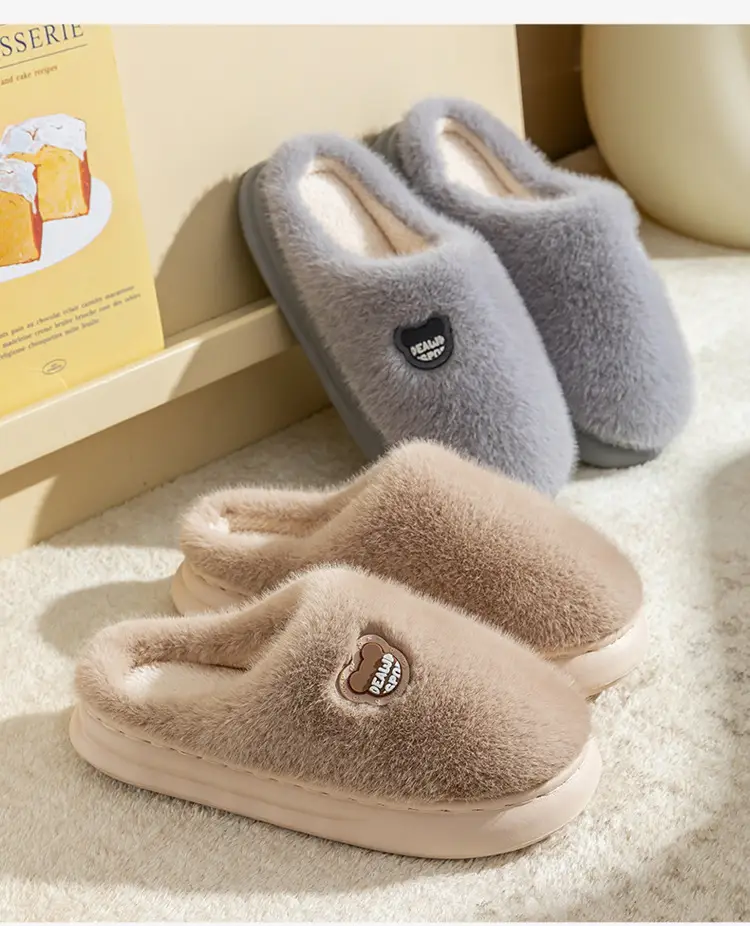 Autumn Winter Cotton Slippers for Men Women Non-Slip Comfortable — feature 20