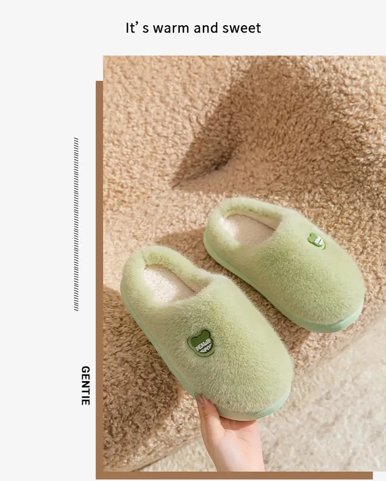 Autumn Winter Cotton Slippers for Men Women Non-Slip Comfortable — feature 25