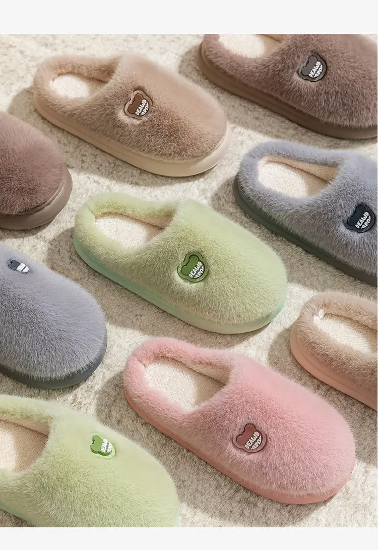 Autumn Winter Cotton Slippers for Men Women Non-Slip Comfortable — feature 26