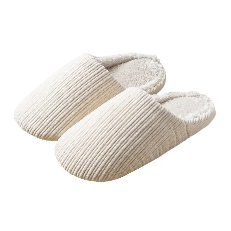 Japanese-Style Cotton Slippers Brown Large - Image 9