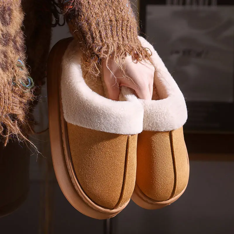 Winter Cotton Slippers Warm Indoor Outdoor Men Women