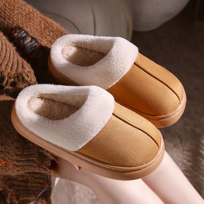 Winter Cotton Slippers Warm Indoor Outdoor Men Women