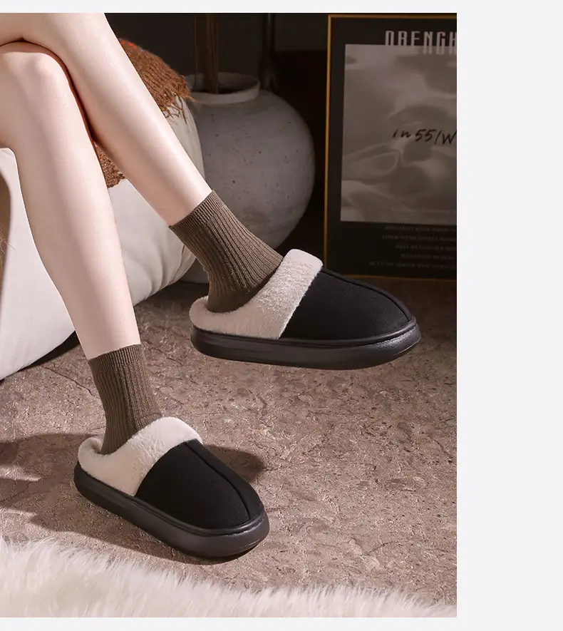 Winter Cotton Slippers Warm Indoor Outdoor Men Women — feature 10