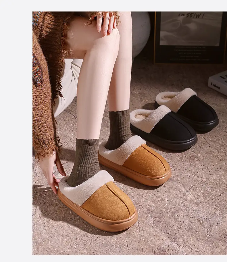Winter Cotton Slippers Warm Indoor Outdoor Men Women — feature 11