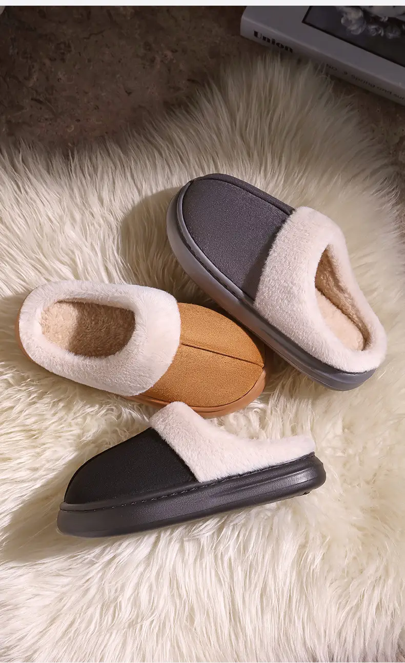Winter Cotton Slippers Warm Indoor Outdoor Men Women — feature 12