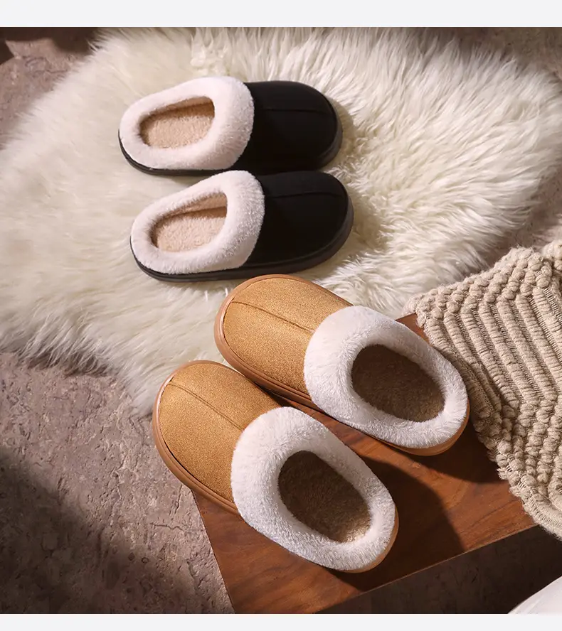 Winter Cotton Slippers Warm Indoor Outdoor Men Women — feature 9