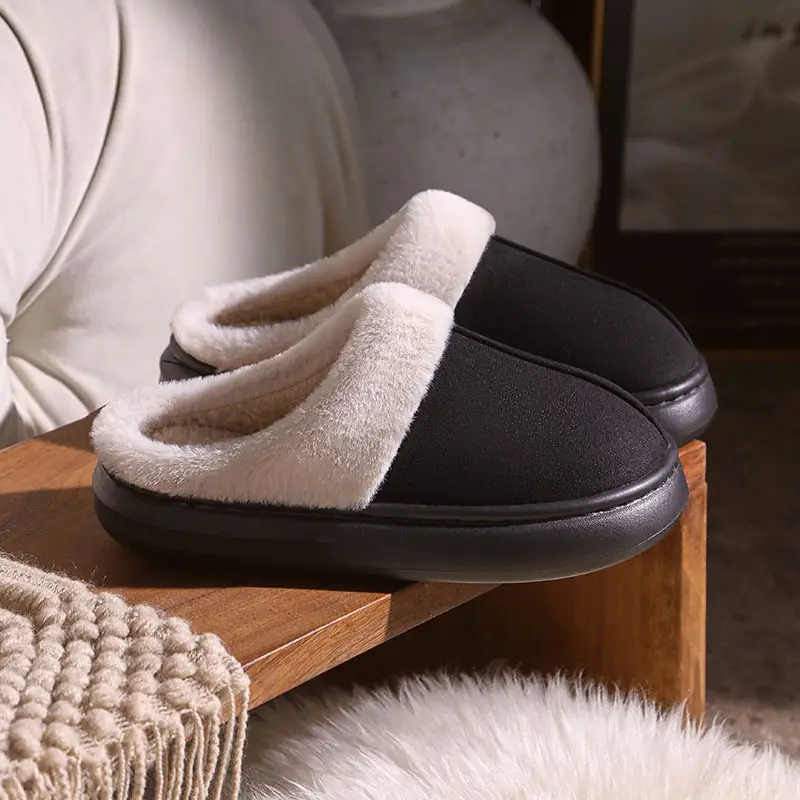 Winter Cotton Slippers Warm Indoor Outdoor Men Women