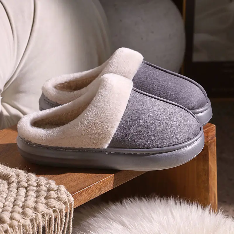 Winter Cotton Slippers Warm Indoor Outdoor Men Women