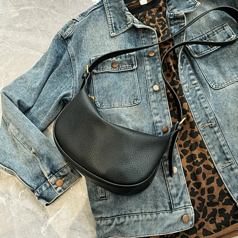 Women's Ins Korean Style Shoulder Crossbody Bag Soft Leather