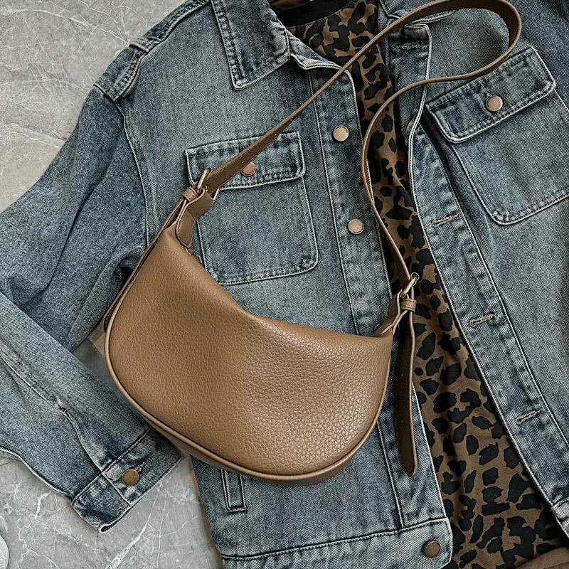 Women's Ins Korean Style Shoulder Crossbody Bag Soft Leather