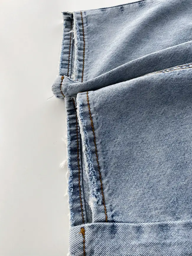 Korean Style Light Color Women's Thin Jeans with Belt — feature 10