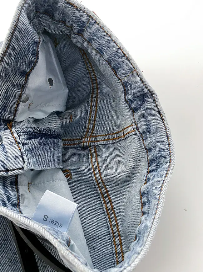 Korean Style Light Color Women's Thin Jeans with Belt — feature 12
