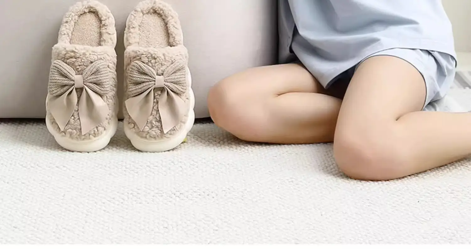 Women Warm Butterfly Cotton Slippers Winter Indoor — feature 15