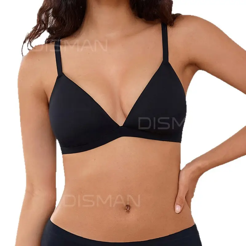 Skim* Triangle Cup Wireless Backless Women's Bra for Small Busts, No Padding, Deep V Sexy French Bra