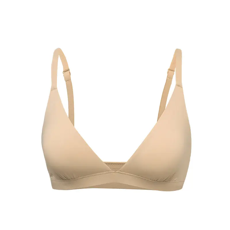 Skim* Triangle Cup Wireless Backless Women's Bra for Small Busts, No Padding, Deep V Sexy French Bra