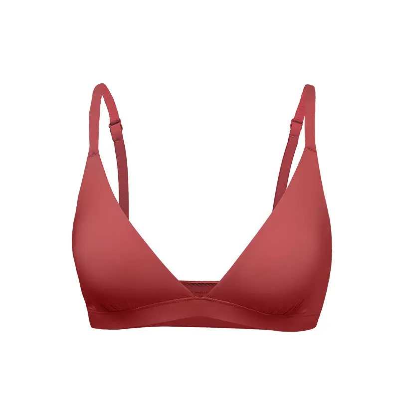 Skim* Triangle Cup Wireless Backless Women's Bra for Small Busts, No Padding, Deep V Sexy French Bra