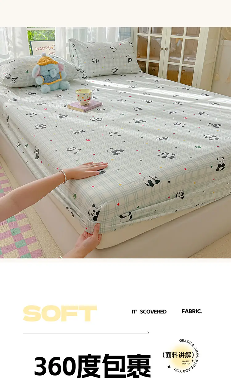 Double-Layer Gauze Fitted Sheet Cover, Single Piece Wrinkled Gauze Student Dormitory Fitted Sheet, Dust-Proof Bed Sheet, Bed Cover, Bedding — feature 6