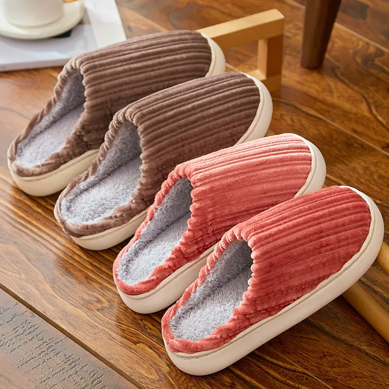 2025 Winter Warm Plush Cotton Slippers for Men Women - Image 24