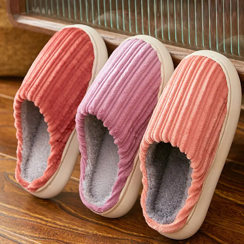 2025 Winter Warm Plush Cotton Slippers for Men Women - Image 26
