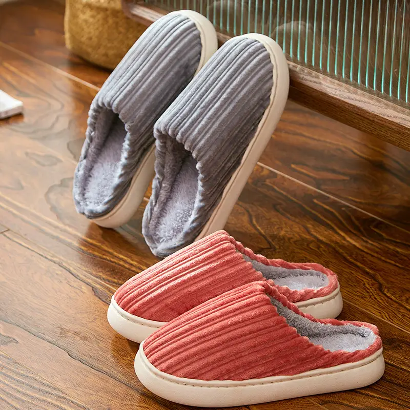 2025 Winter Warm Plush Cotton Slippers for Men Women - Image 27