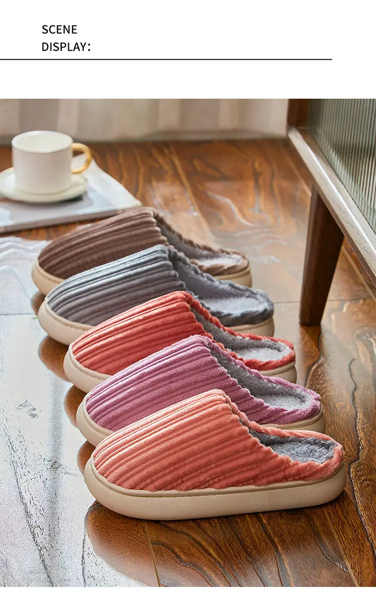 2025 Winter Warm Plush Cotton Slippers for Men Women — feature 12