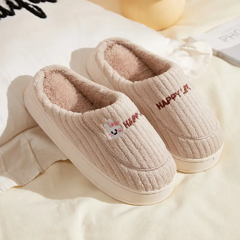 2025 Winter Warm Plush Cotton Slippers for Men Women - Image 21