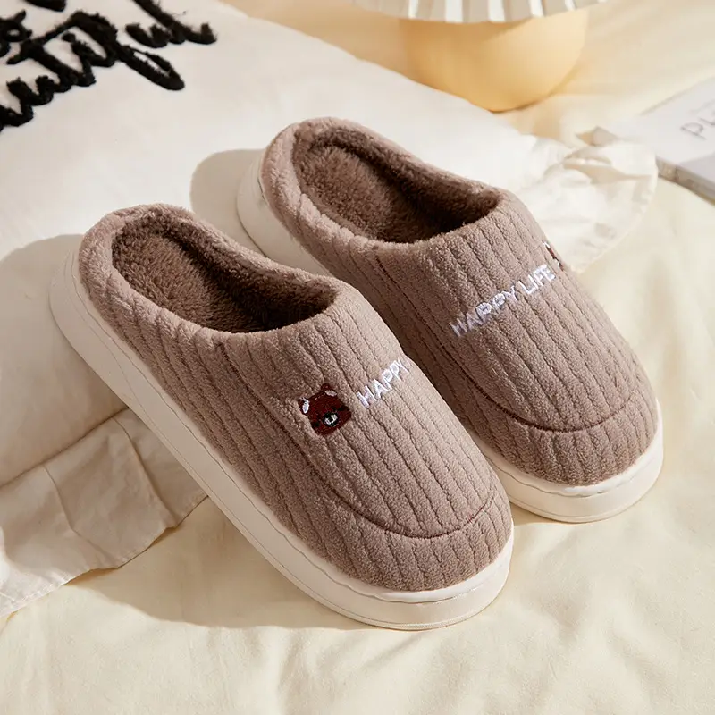 2025 Winter Warm Plush Cotton Slippers for Men Women - Image 23