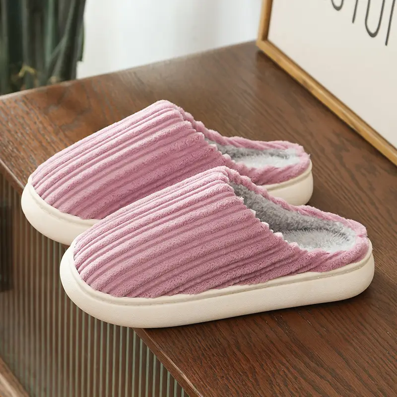 2025 Winter Warm Plush Cotton Slippers for Men Women - Image 3