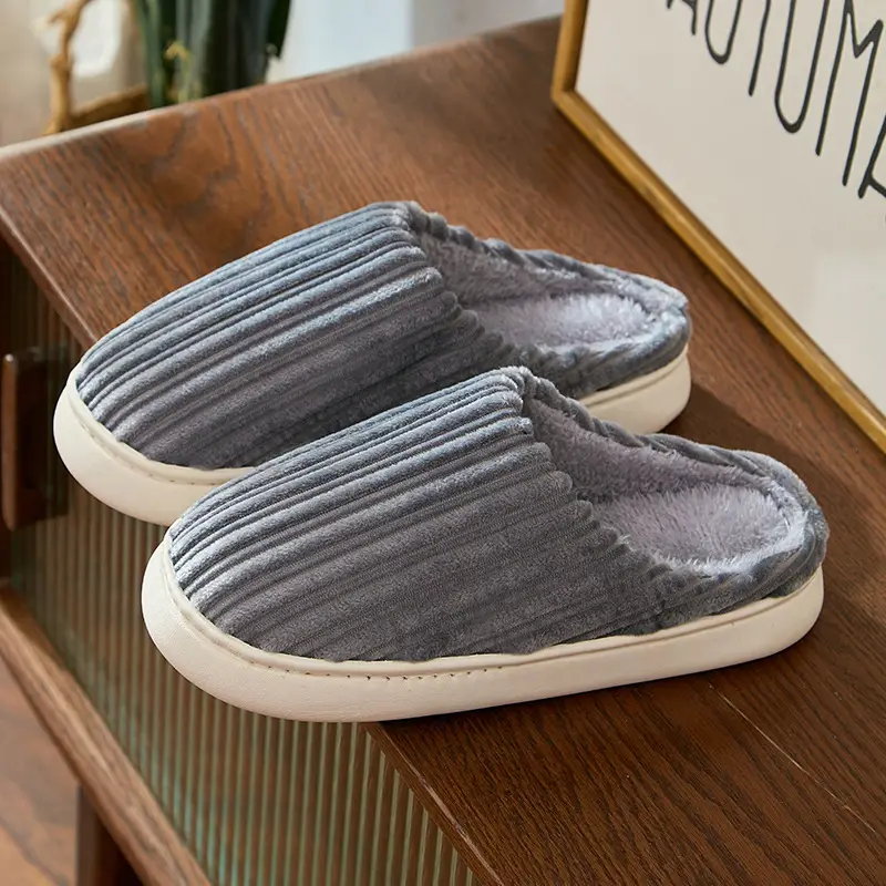2025 Winter Warm Plush Cotton Slippers for Men Women - Image 4