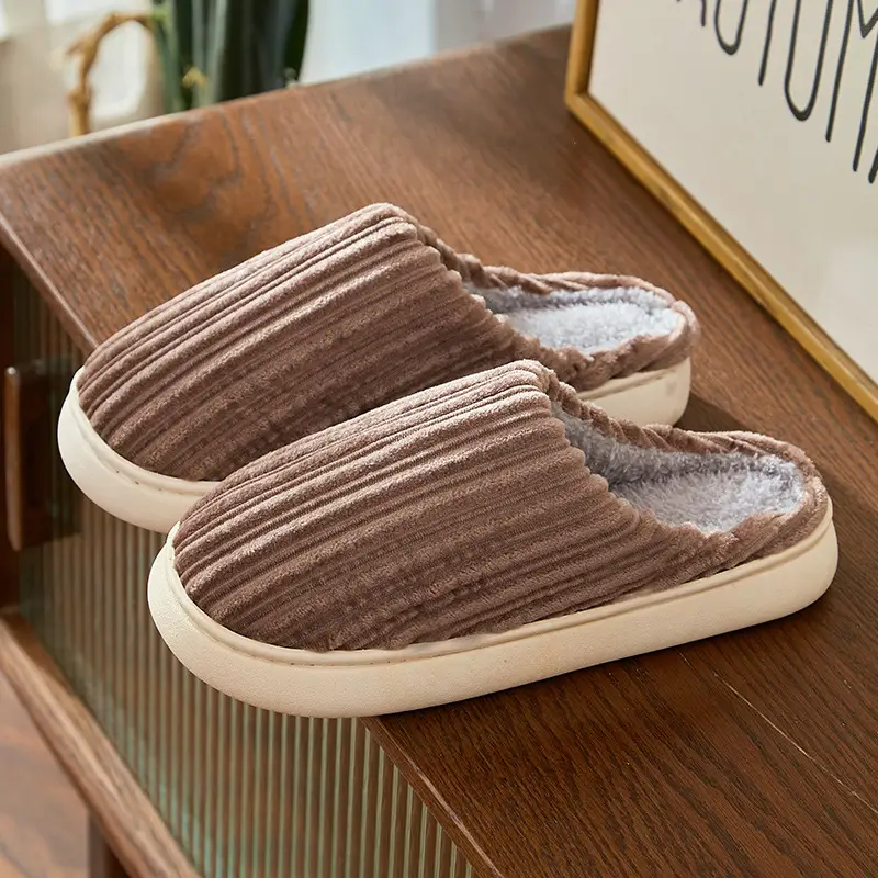 2025 Winter Warm Plush Cotton Slippers for Men Women - Image 5