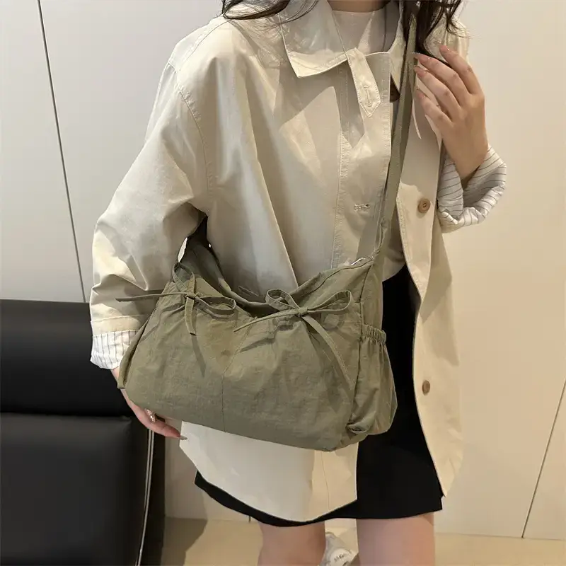 Lightweight Crossbody Bag with Bow Design for Women - Image 6