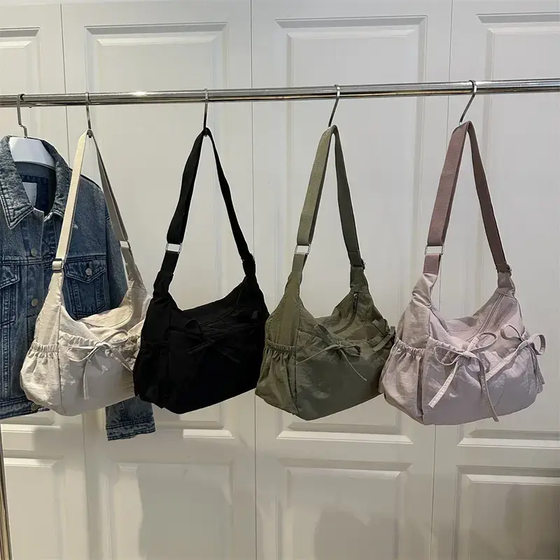 Lightweight Crossbody Bag with Bow Design for Women - Image 8