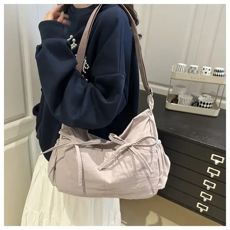 Lightweight Crossbody Bag with Bow Design for Women — feature 11
