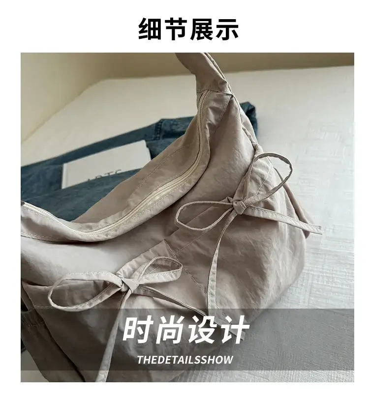 Lightweight Crossbody Bag with Bow Design for Women — feature 4