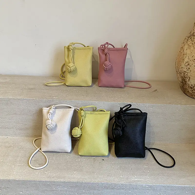 Candy Color Pebbled Mini Phone Bag 2025 - Image 9