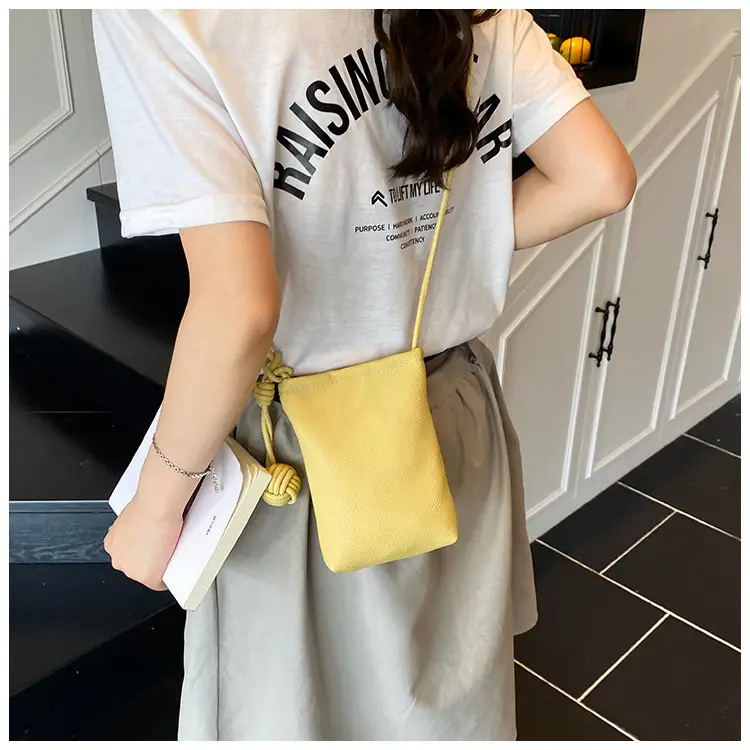 Candy Color Pebbled Mini Phone Bag 2025 — feature 12