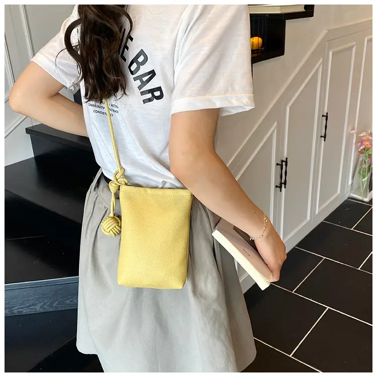 Candy Color Pebbled Mini Phone Bag 2025 — feature 13