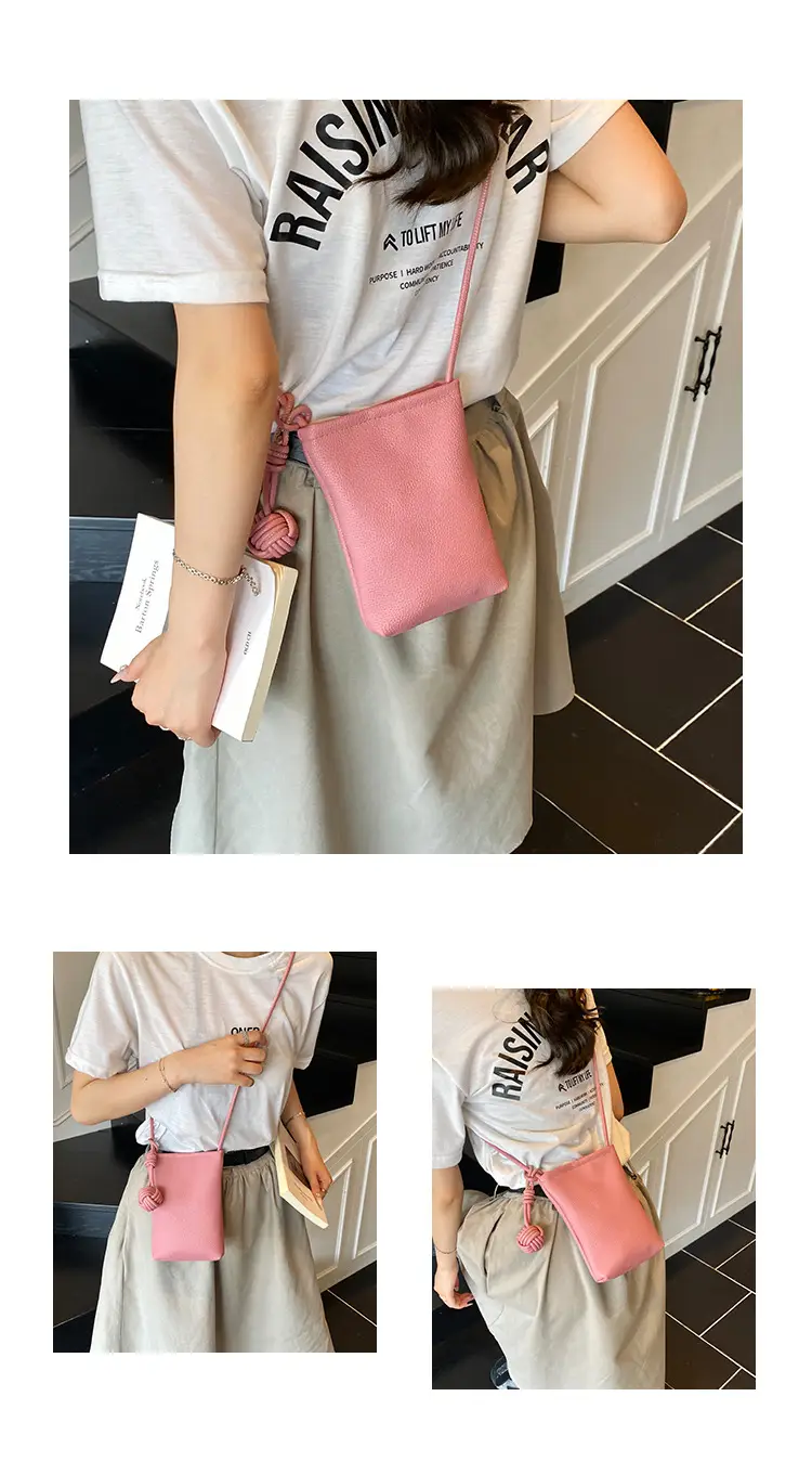 Candy Color Pebbled Mini Phone Bag 2025 — feature 22