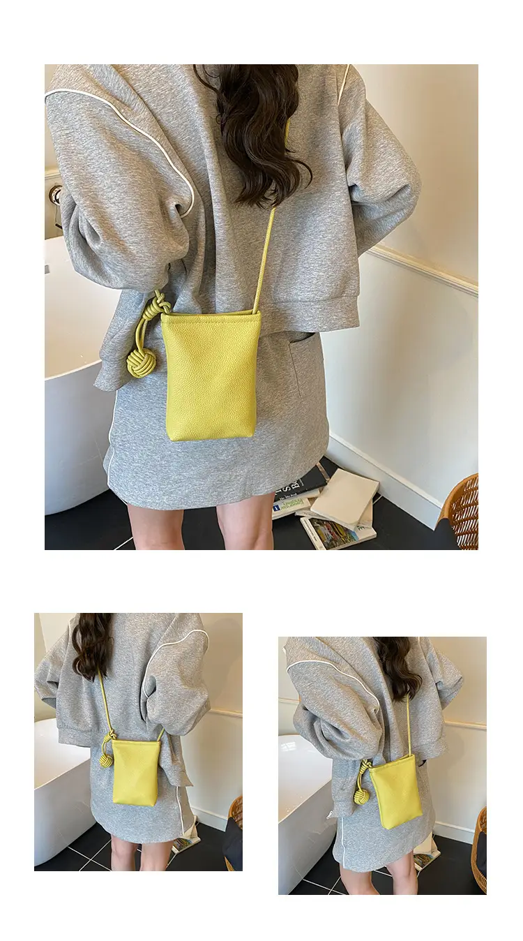 Candy Color Pebbled Mini Phone Bag 2025 — feature 23
