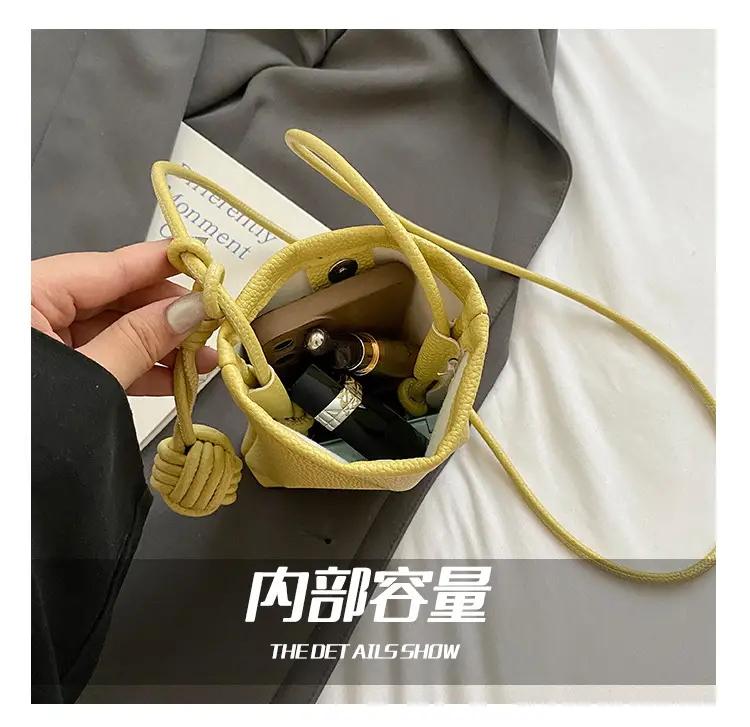 Candy Color Pebbled Mini Phone Bag 2025 — feature 3