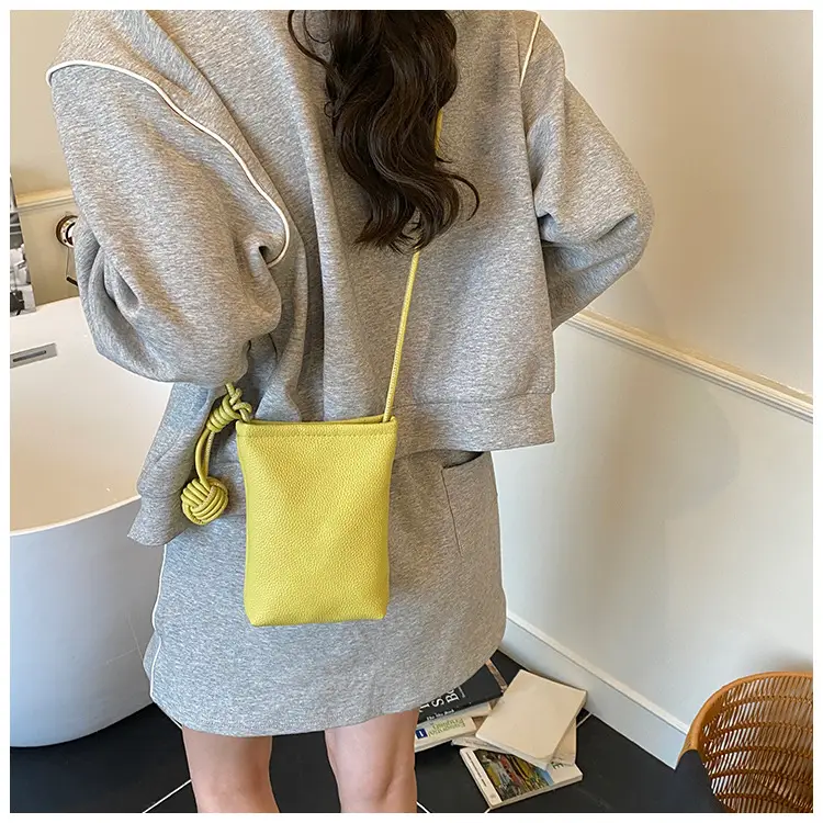 Candy Color Pebbled Mini Phone Bag 2025 — feature 7