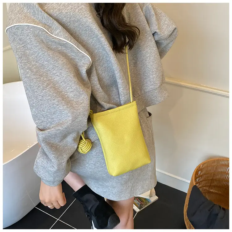 Candy Color Pebbled Mini Phone Bag 2025 — feature 8