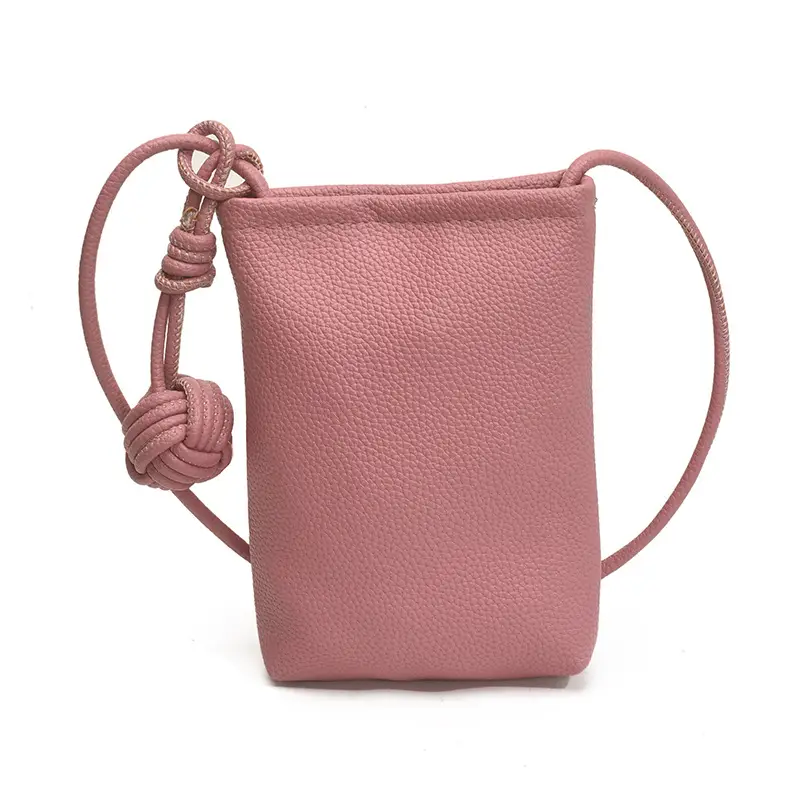 Candy Color Pebbled Mini Phone Bag 2025 - Image 3