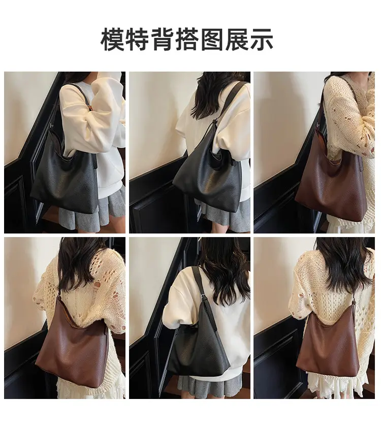 Women's Brown Leather Bucket Bag 2025 New Arrival — feature 10