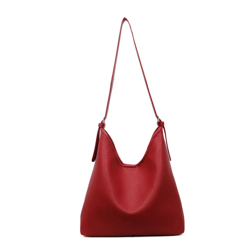 Women's Brown Leather Bucket Bag 2025 New Arrival - Image 4