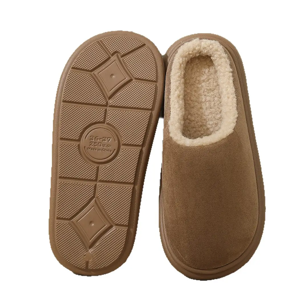 2025 Cotton Slippers for Women and Couples, Indoor Non-Slip Warm Cotton Shoes with Heel Cover, Men's Thick-Soled Unisex Style - Image 8