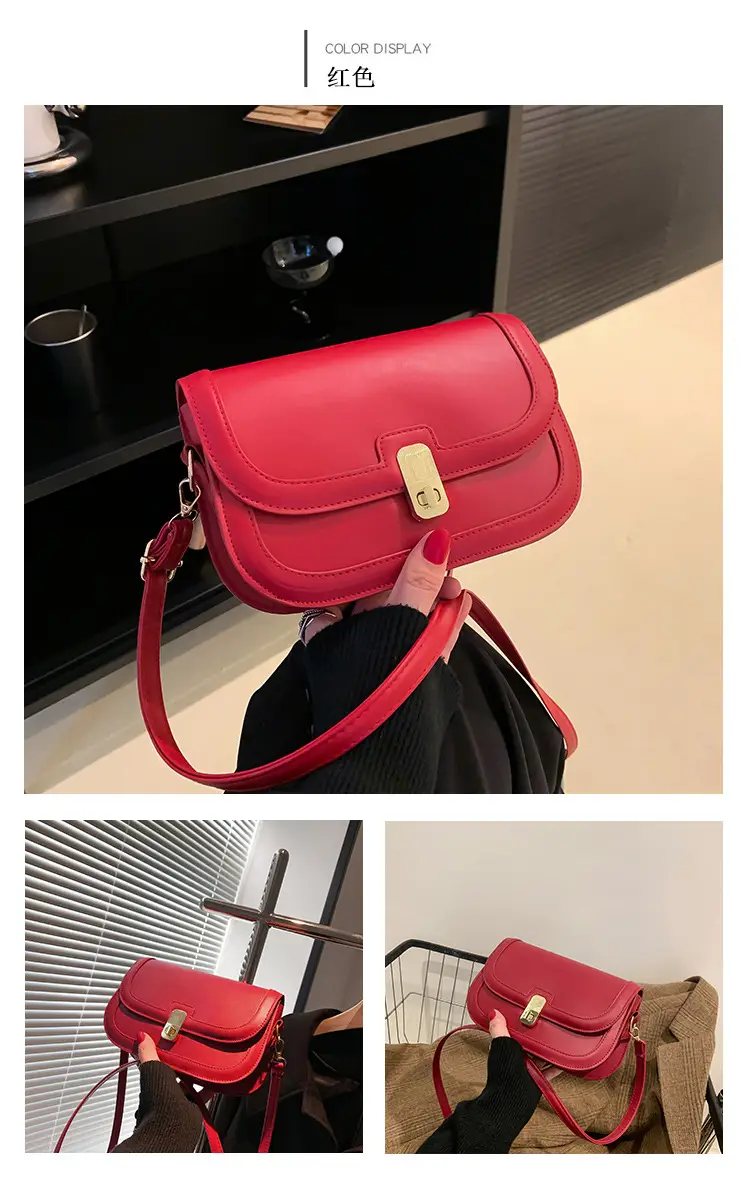 Textured Crossbody Bag for Women 2022 New Trendy Fashion Retro Underarm Small Square Bag Autumn Popular Shoulder Bag Crossbody Bag — feature 12