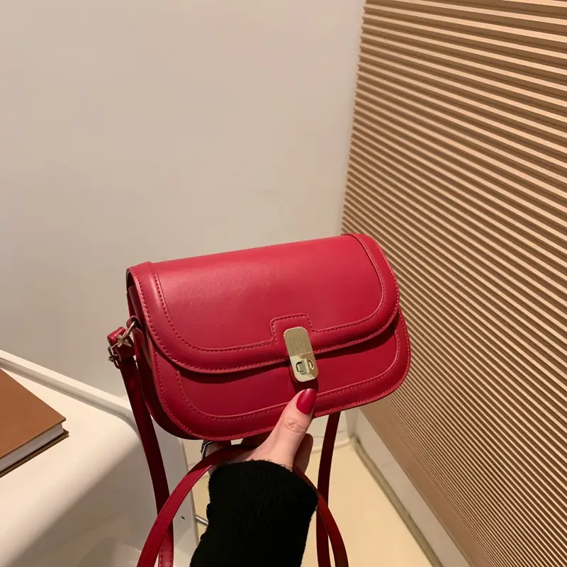 Textured Crossbody Bag for Women 2022 New Trendy Fashion Retro Underarm Small Square Bag Autumn Popular Shoulder Bag Crossbody Bag - Image 4